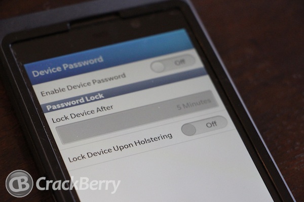 BB10 Password